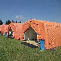 medical tent Orange inflatable medical tent